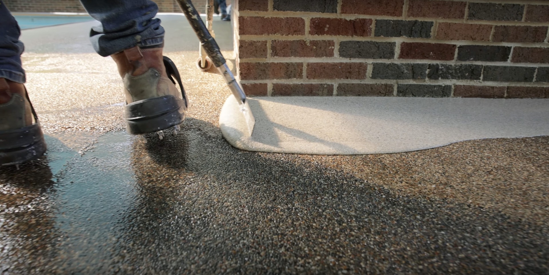Professional concrete surface cleaning and preparation in West Hartford
